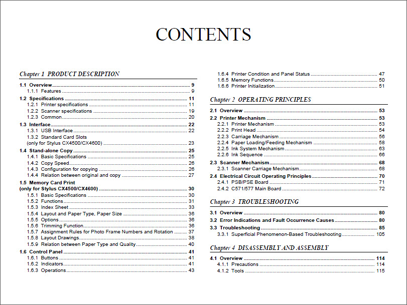 EPSON CX3500_CX3650_CX3600_CX4500_CX4600 Service Manual-2